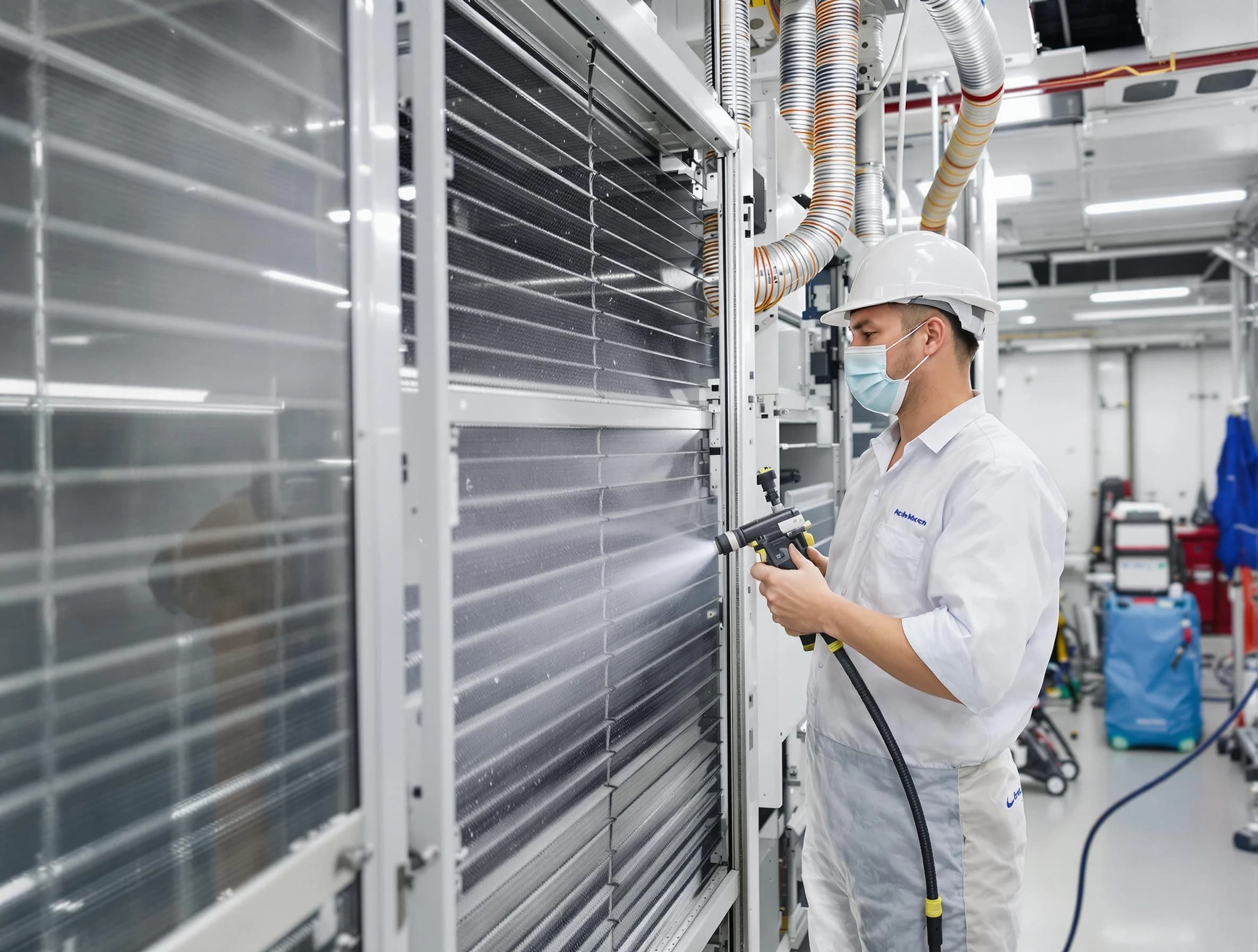 Professional AC coil cleaning by Woburn Air Duct Cleaning in Woburn