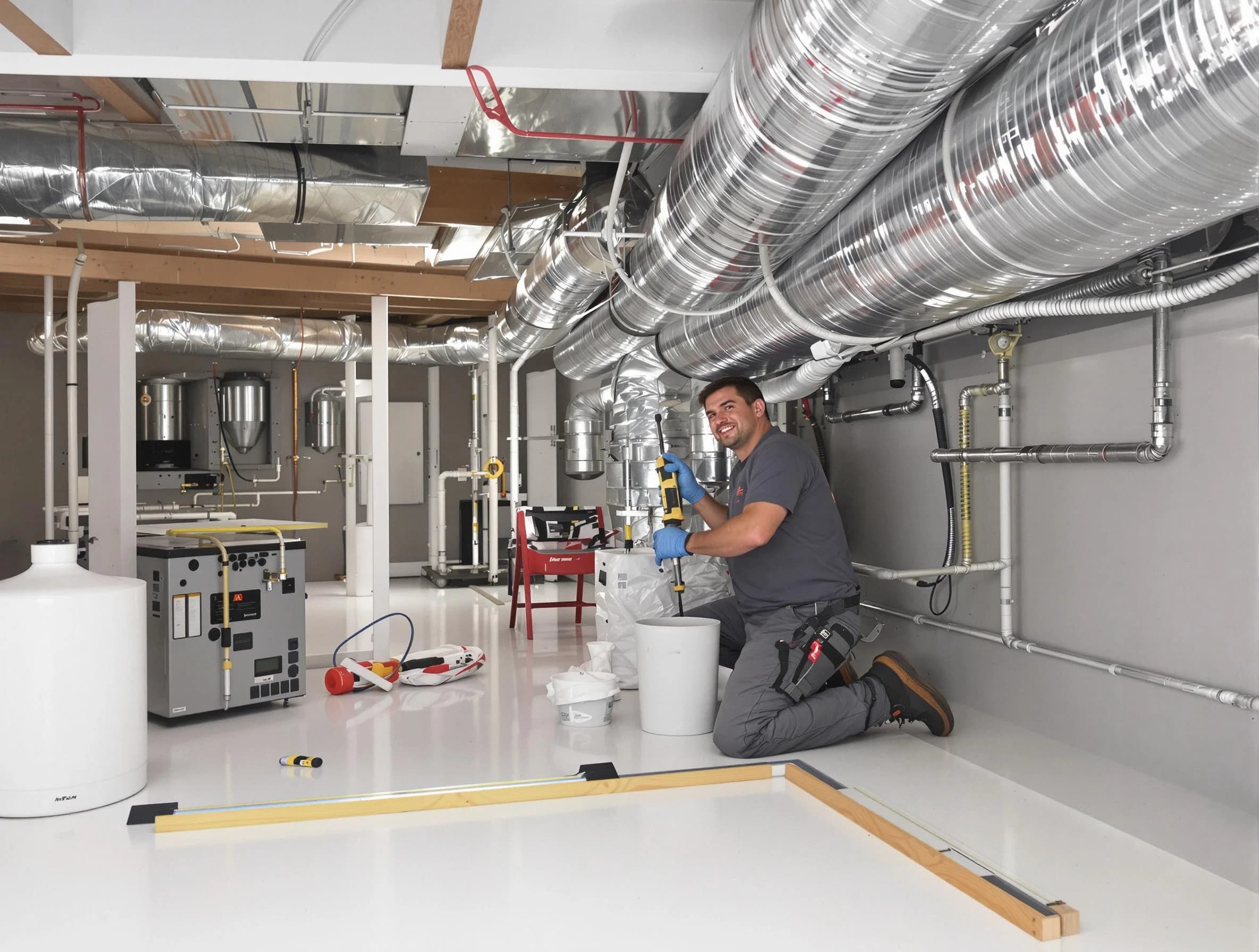 Professional duct sealing service by Woburn Air Duct Cleaning in Woburn