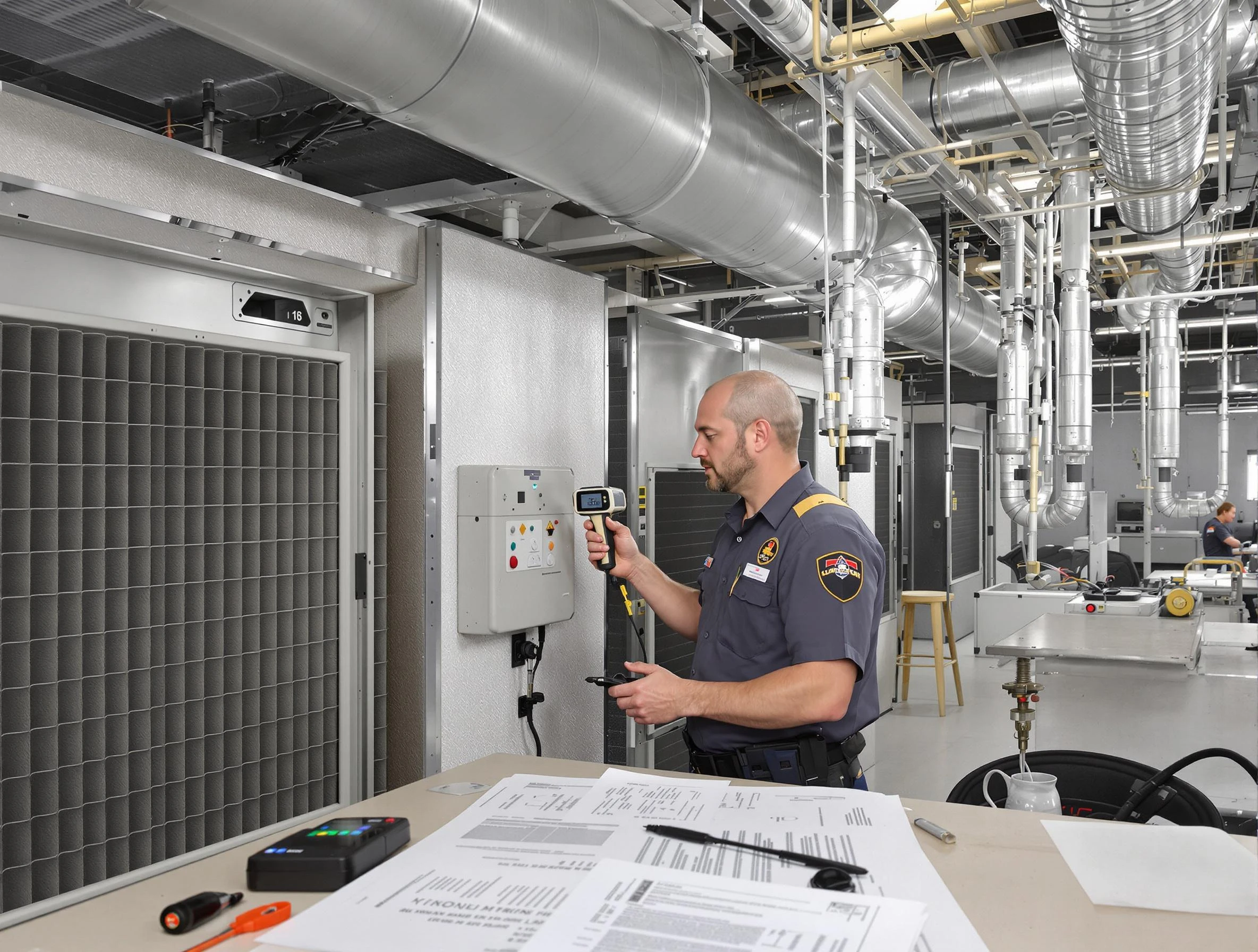 Professional filter system inspection by Woburn Air Duct Cleaning in Woburn